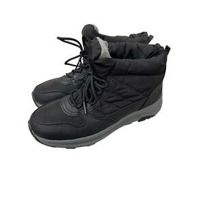 Eddie Bauer Women's 10M Balasana Quilted Upper Lightweight Winter Boot Black